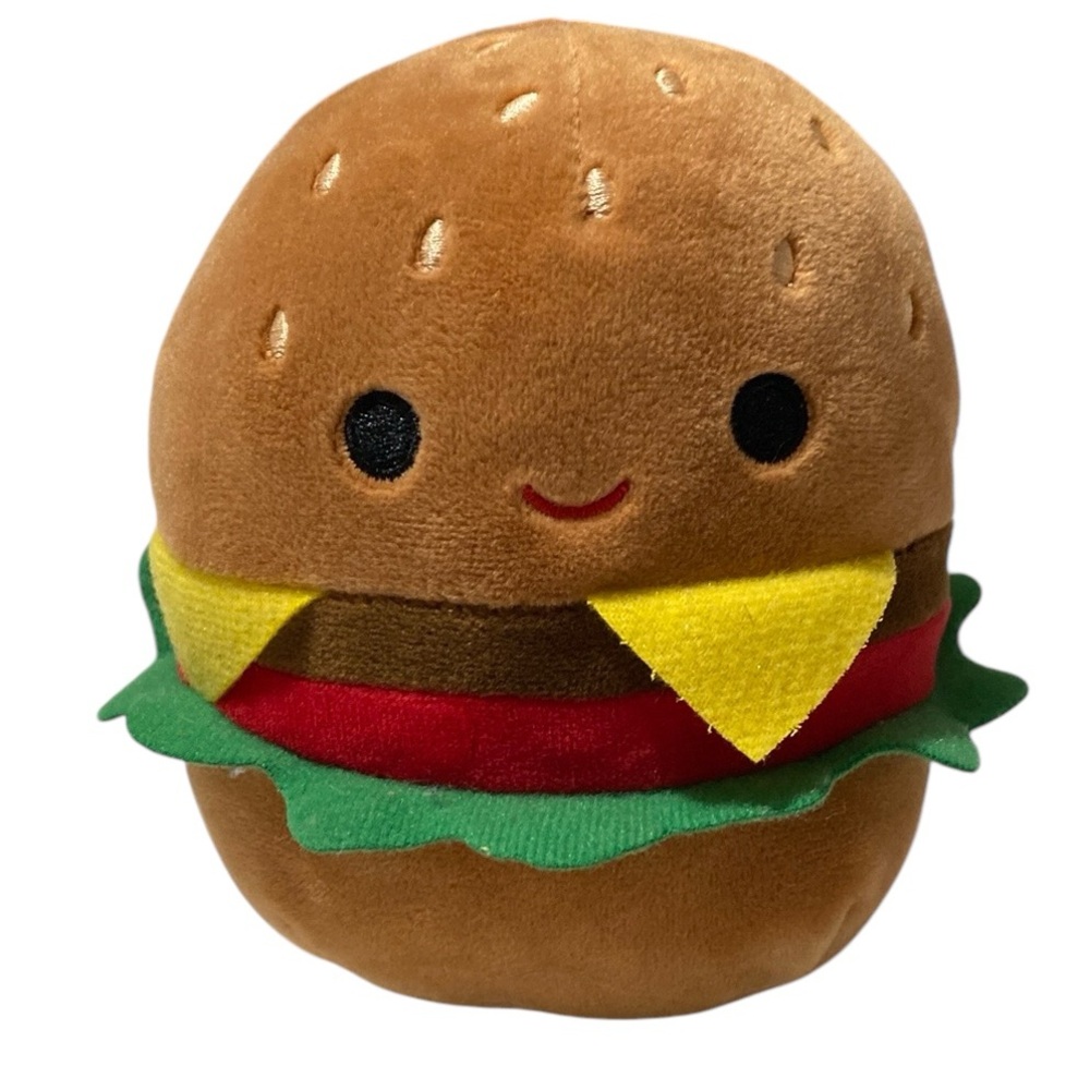 Squishmallows KellyToys - Carl The Cheeseburger Plush Toy 5”